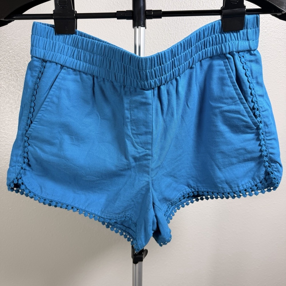 Ann Taylor LOFT Women's Board Cotton/Rayon Linen Shorts Size XS | Teal Shorts